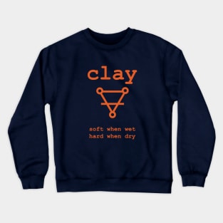 Alchemist symbol for Clay T shirt with definition Crewneck Sweatshirt